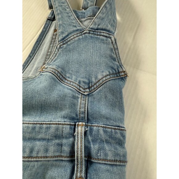 Old Navy Denim Overalls Women’s Size 8 Blue Stretch Cotton Straight Leg Casual - Picture 14 of 14
